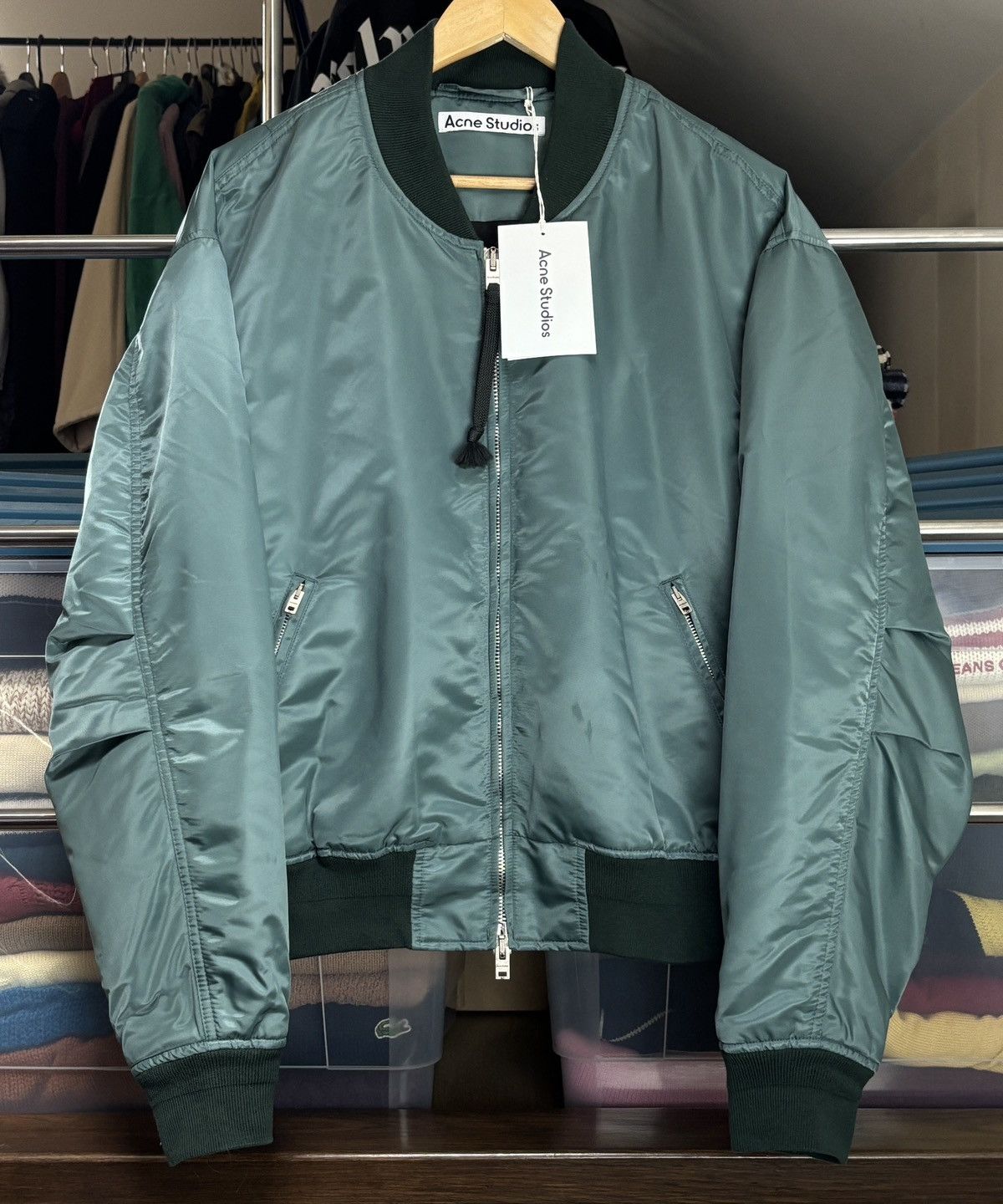 Acne Studios Acne Studios x HFD Rare Boxy Bomber Jacket Grail Designer Size US S / EU 44-46 / 1 - 1 Thumbnail