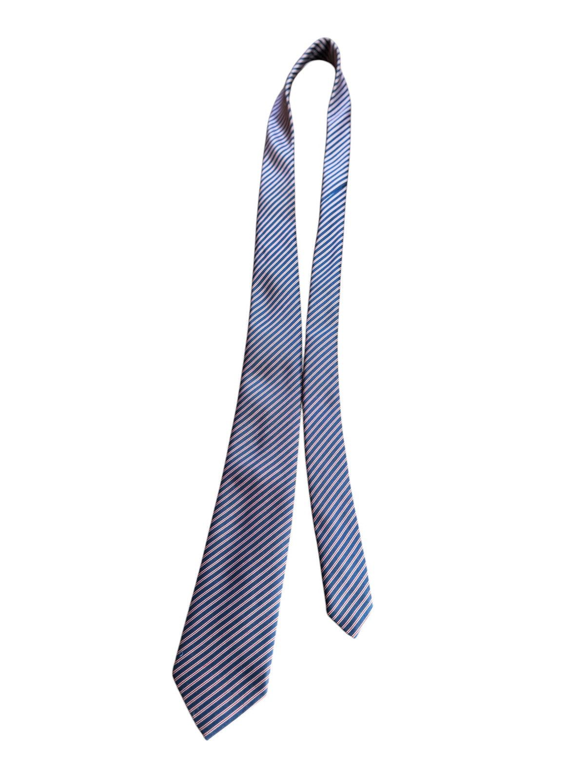 Other Ranten Navy Regimental Stripe Silk Tie Made in Japan Size ONE SIZE - 1 Thumbnail