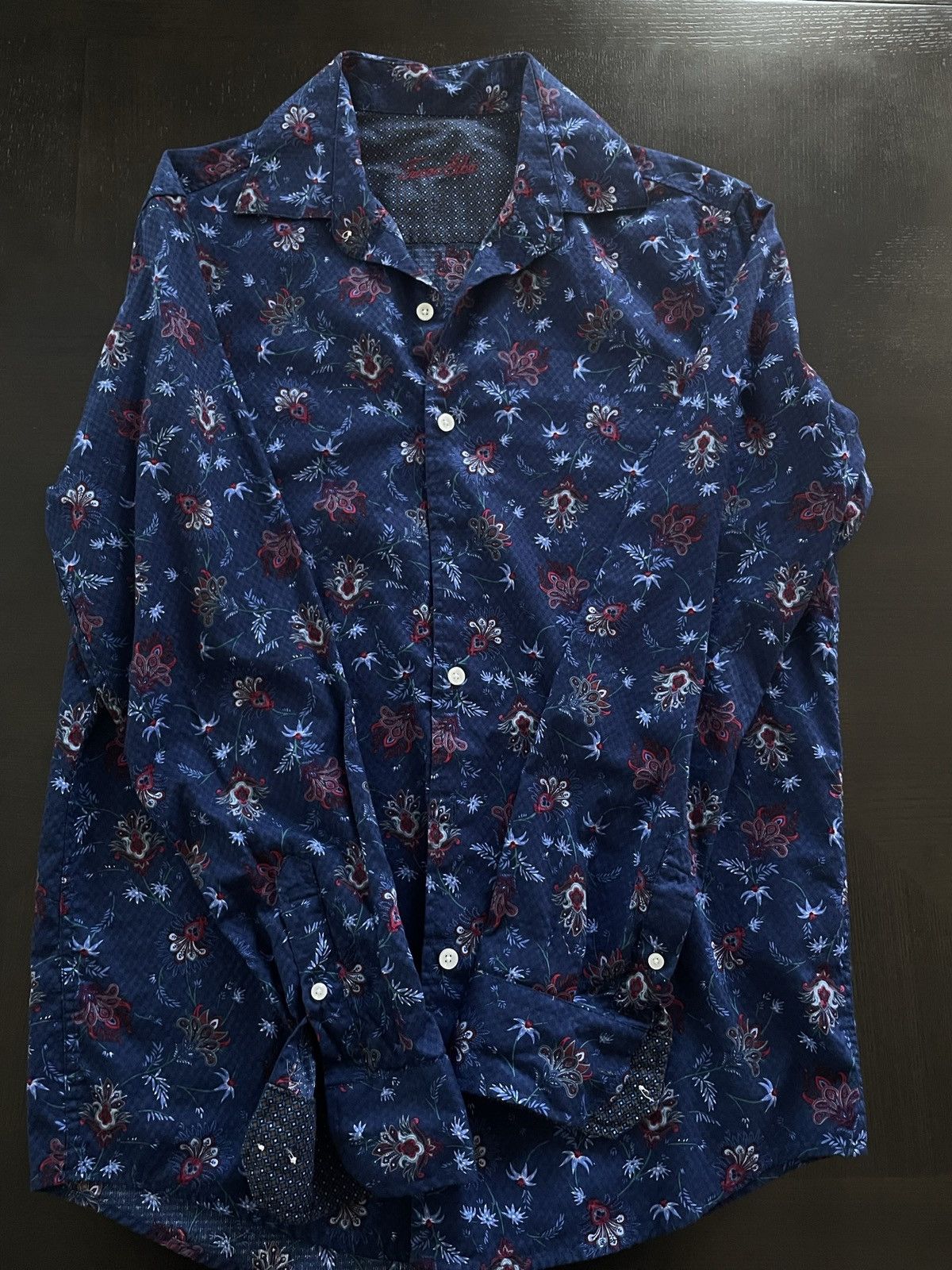 Tasso Elba Floral print button up shirt Size US S / EU 44-46 / 1 - 6 Thumbnail