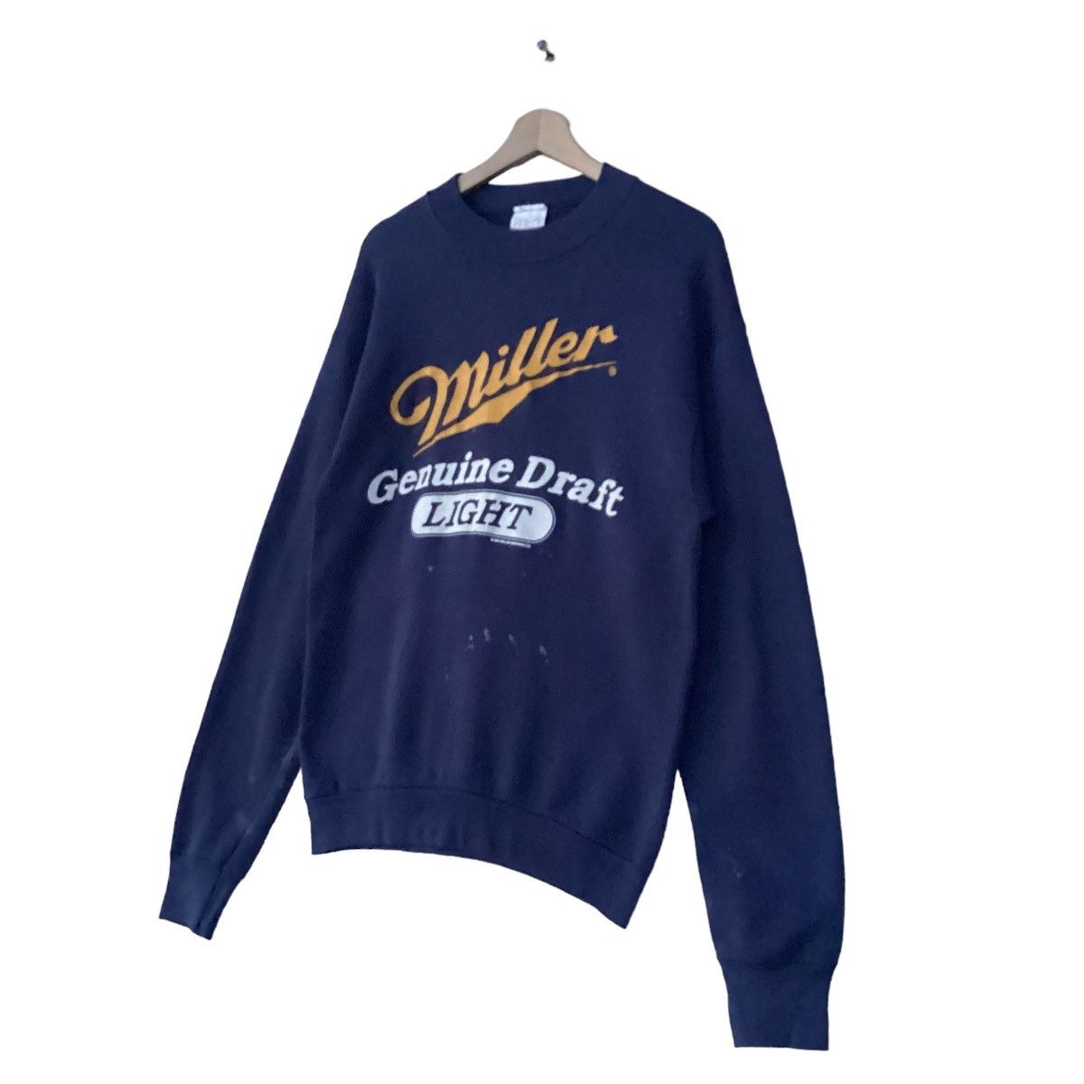 Vintage 80s Miller Genuine Draft Light Sweatshirt Size US M / EU 48-50 / 2 - 2 Thumbnail