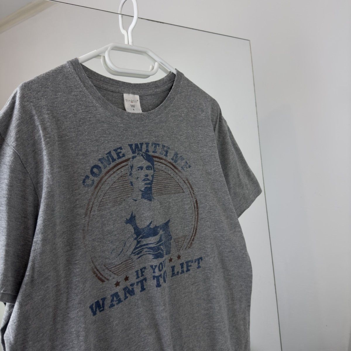 Vintage Vintage Arnold Schwarzenegger Come With Me Want To Lift Size US L / EU 52-54 / 3 - 2 Thumbnail