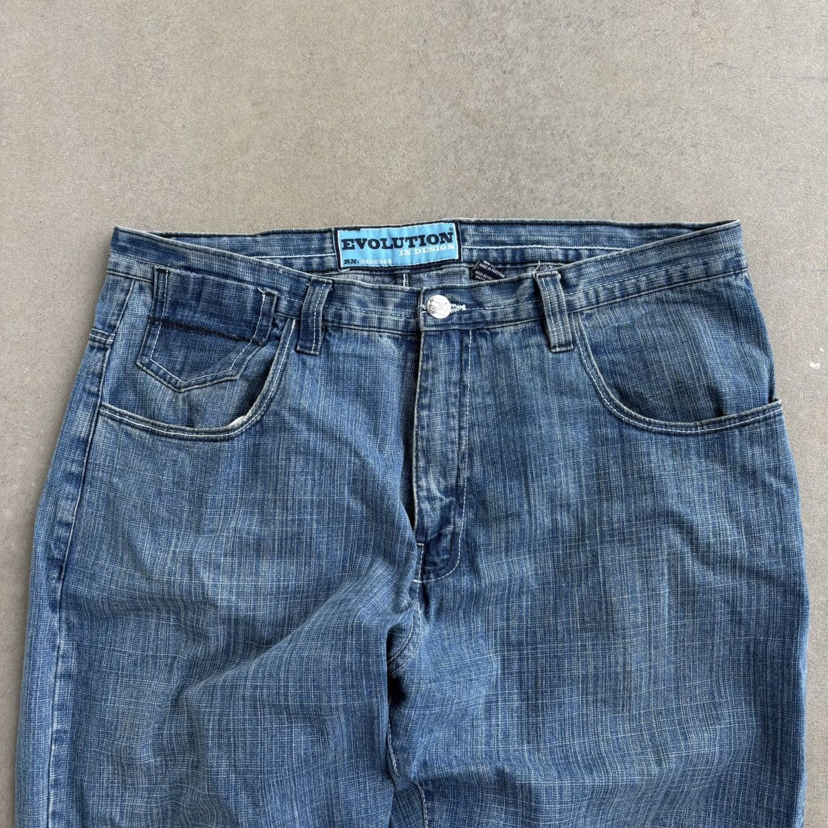 Southpole × Vintage Vintage Y2K Evolution Baggy Blue jeans Skater pants rare 38 Size US 40 / EU 56 - 3 Thumbnail