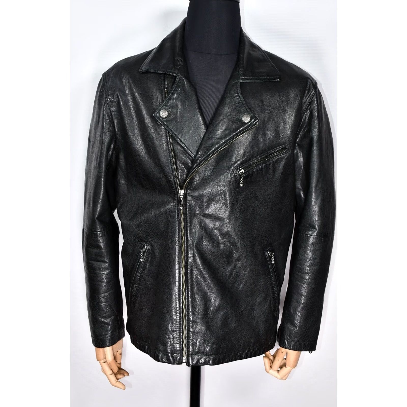 Levi's Levi's Motorcycle Jacket Biker Men's XL Leather Black Size US XL / EU 56 / 4 - 2 Thumbnail