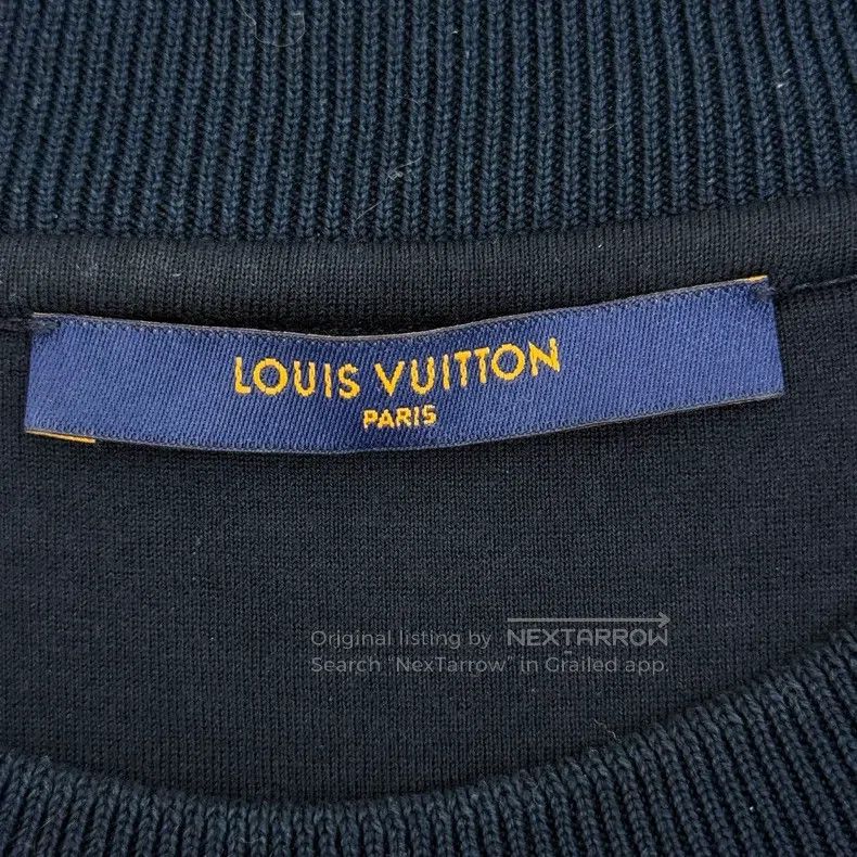 Louis Vuitton Louis Vuitton Black full gradient logo sweatshirt Size US XL / EU 56 / 4 - 5 Thumbnail