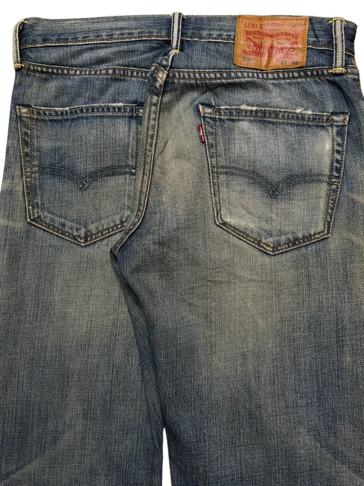 Levi's Vintage Clothing Vintage Y2K Levis 505 Blue Faded Wash Whiskers Distressed Size US 30 / EU 46 - 5 Thumbnail