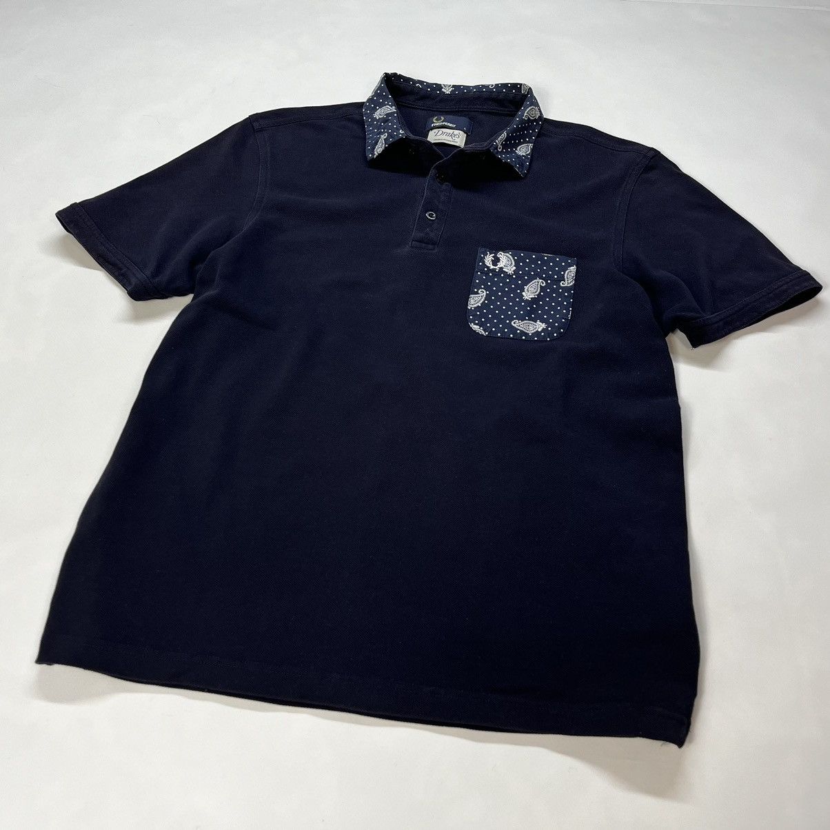 Drake's × Fred Perry Fred Perry X Drake's Paisley Collar Polo Shirt Mens Size US L / EU 52-54 / 3 - 5 Thumbnail