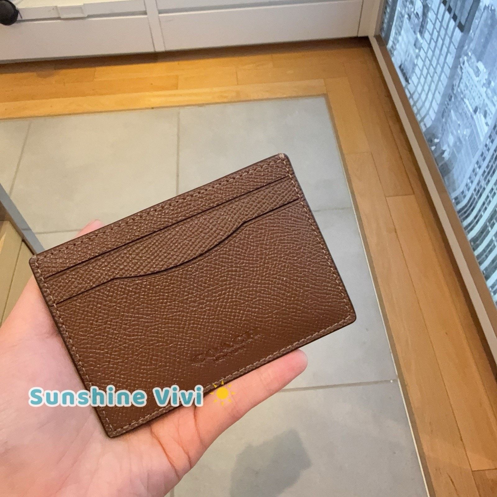 Coach NWT Coach Card Case Money Clip leather Silver/Chestnut cdc79 Size ONE SIZE - 1 Thumbnail