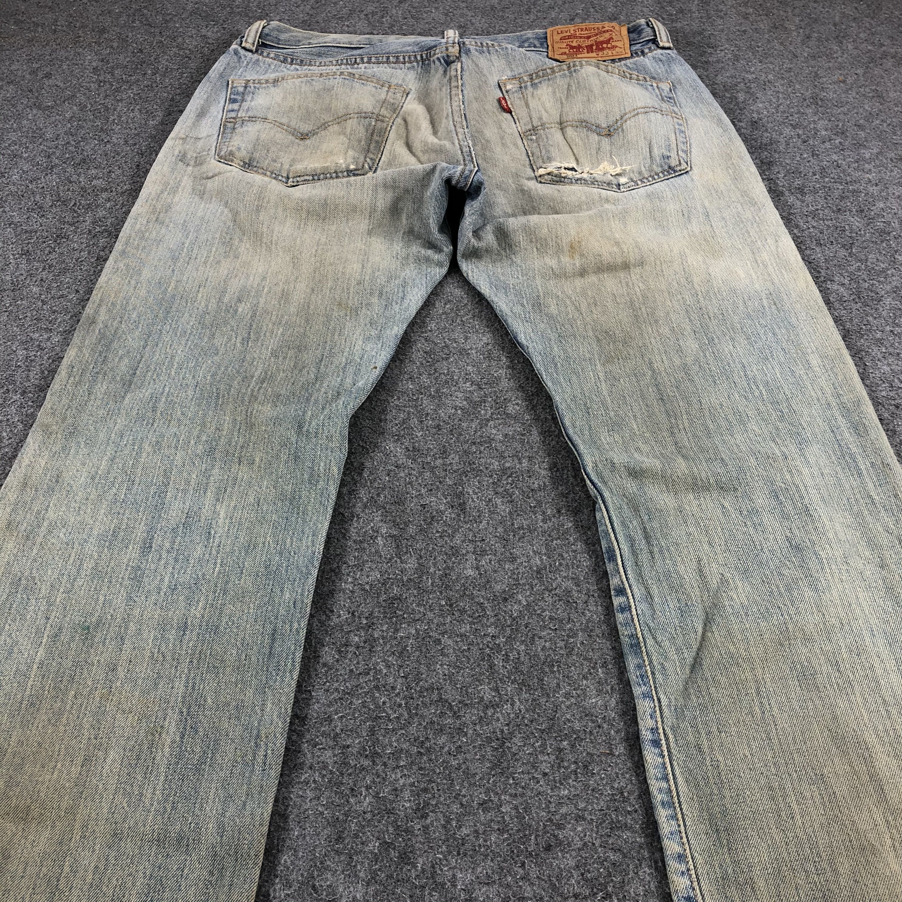 Levi's Vintage Rusty Light Washed Levis 501 Jeans-J972 Size US 33 - 4 Thumbnail