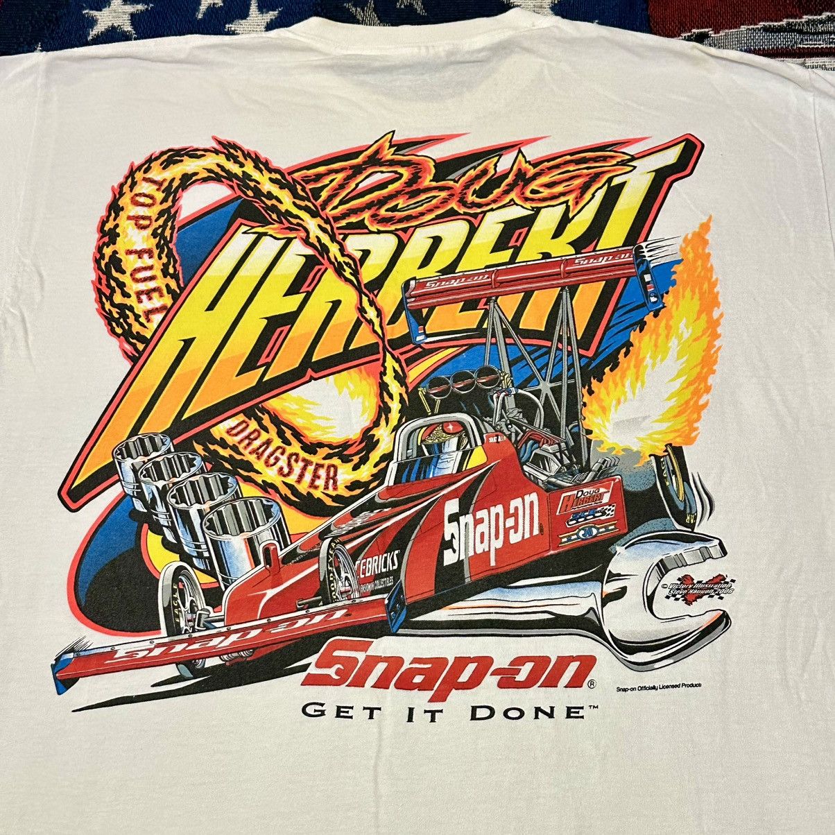 Other × Vintage 2006 - Snap On Racing - Doug Herbert NHRA Top Fuel TSHIRT XL Size US XL / EU 56 / 4 - 2 Thumbnail
