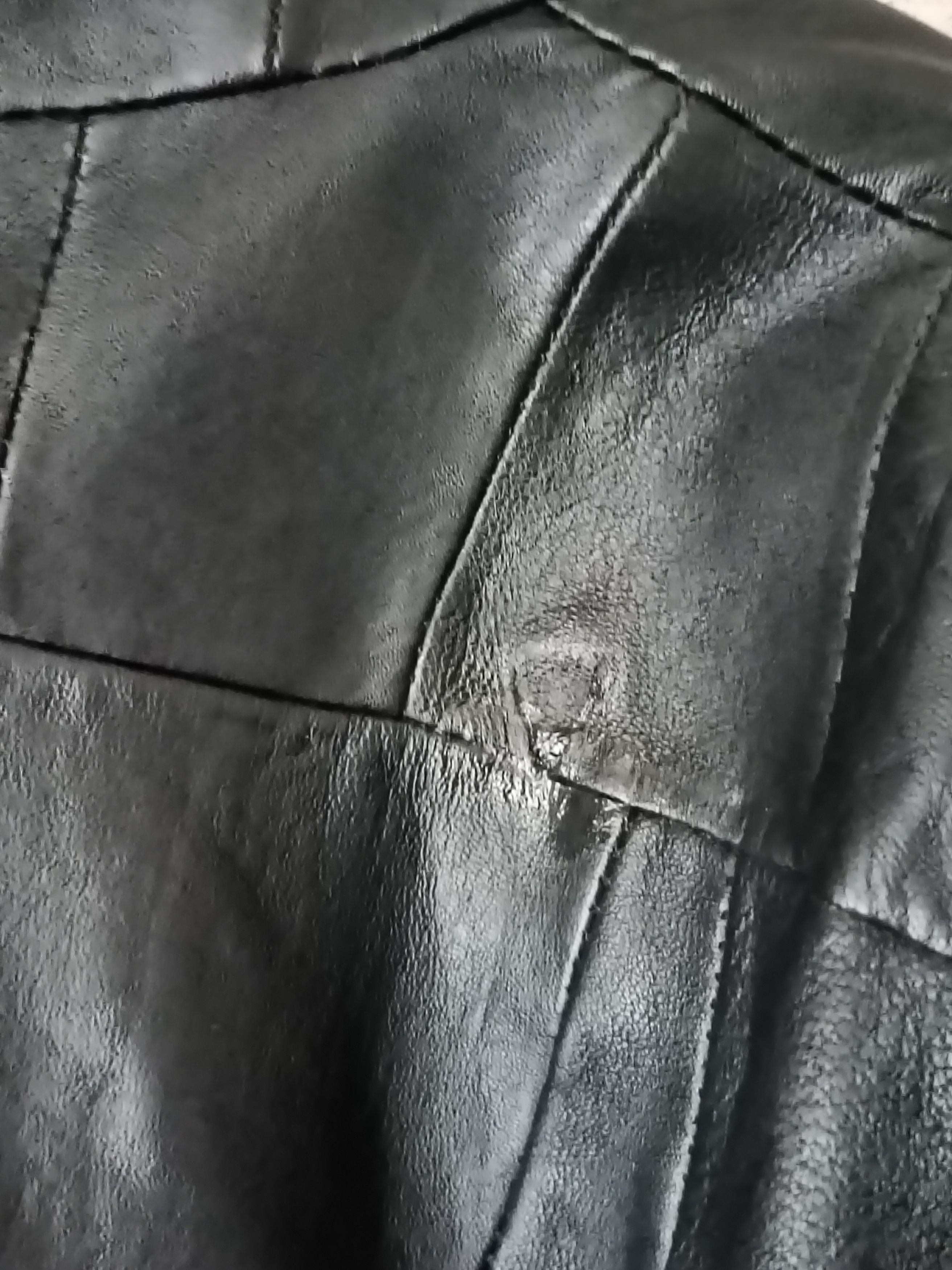 Vintage Vintage scraps cowhide leather jacket with fireman clasp Size US XL / EU 56 / 4 - 10 Thumbnail