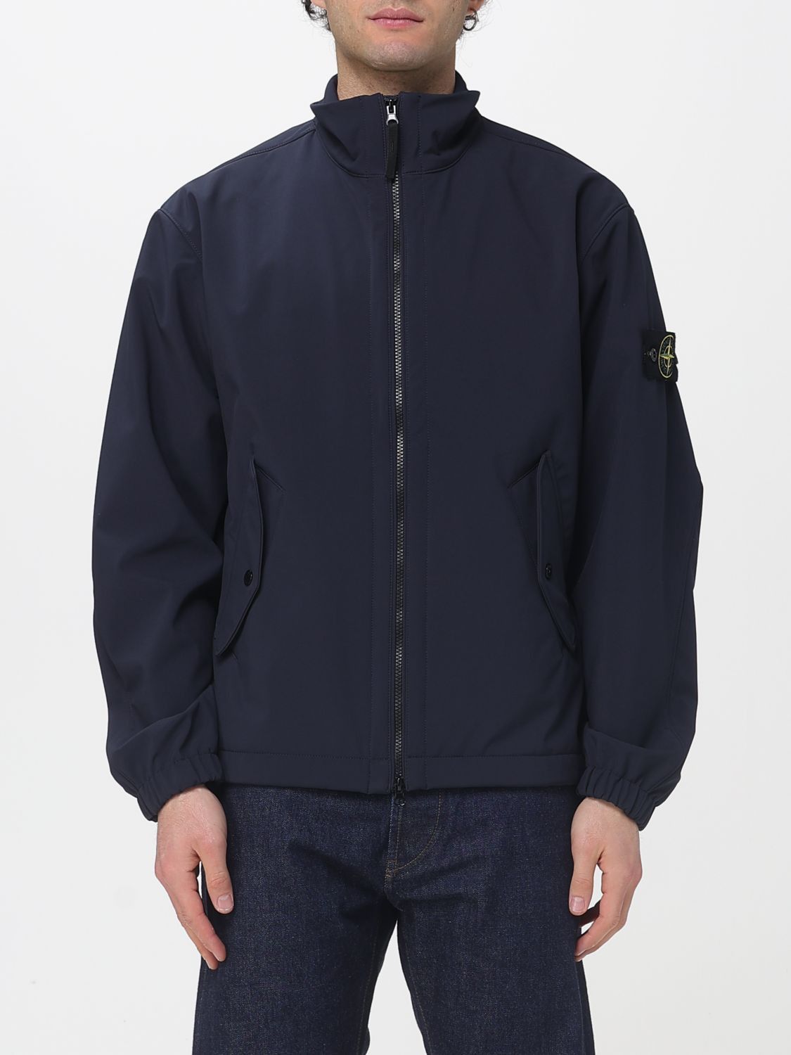 Stone Island Jacket Men Blue