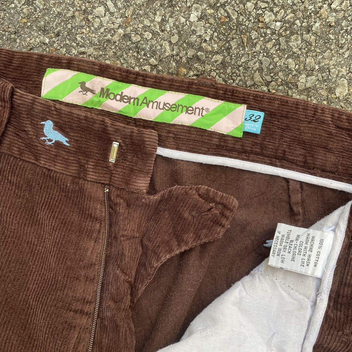 Modern Amusement Modern Amusement Corduroy Pants Embroidered Logo Size US 32 / EU 48 - 4 Thumbnail