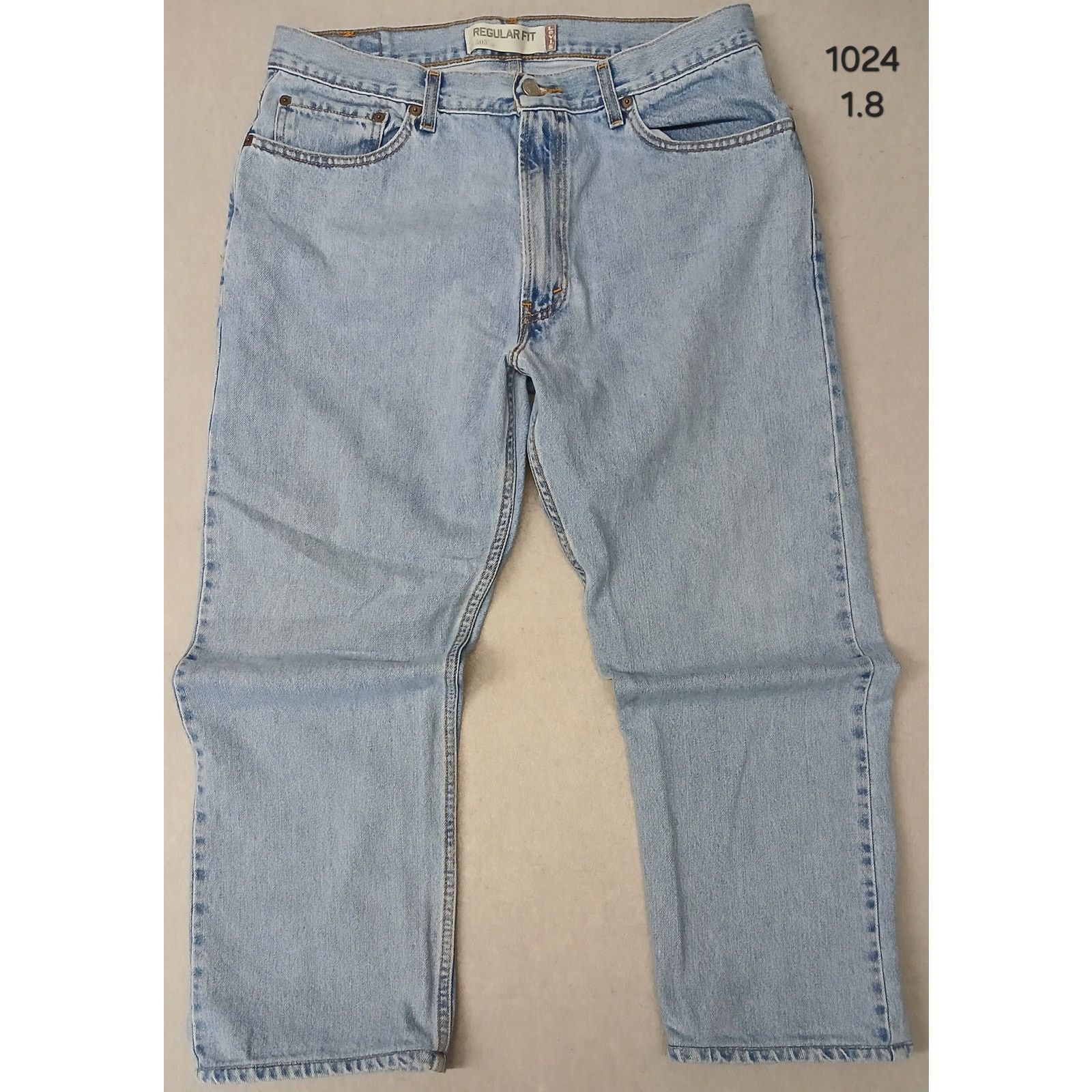 Levi's Levis 505 (36x29) Vintage Regular Fit Light Denim Jeans Size US 36 / EU 52 - 1 Thumbnail