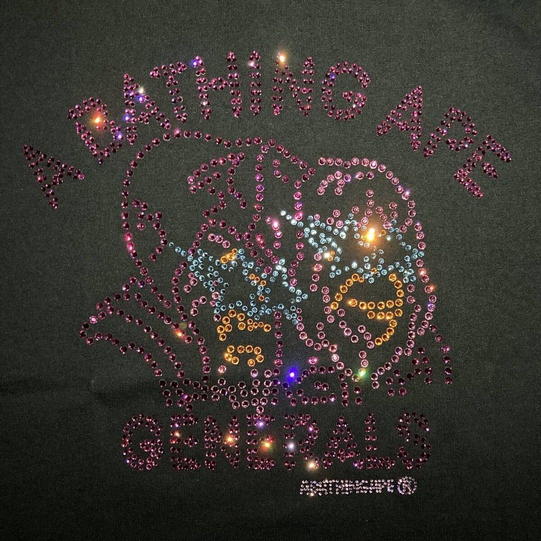 Bape × Swarovski BAPE Swarovski Generals T-shirt a bathing ape NIGO Size US S / EU 44-46 / 1 - 4 Thumbnail