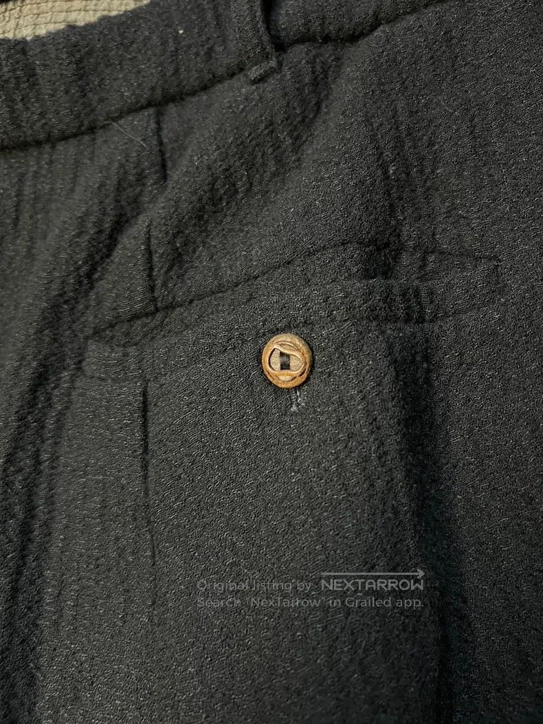 Rick Owens RICK OWENS Silk Wool Mixed Fabric Leather扣Drawstring Seven Size US 32 / EU 48 - 6 Thumbnail
