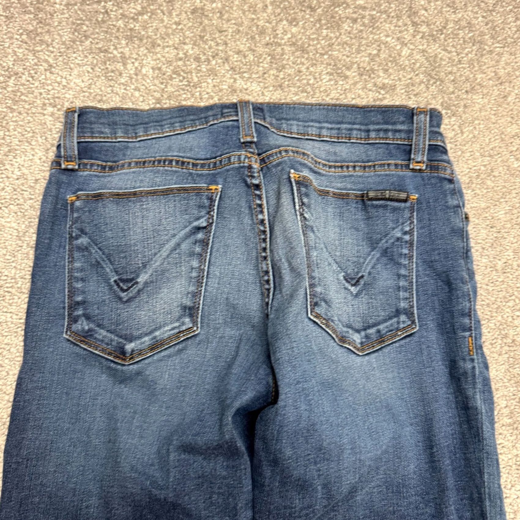 Hudson Hudson Krista Womens 26 Jeans Skinny Ankle Dark Wash Denim Stretch Raw Hem Sukh Size 26" / US 2 / IT 38 - 4 Thumbnail