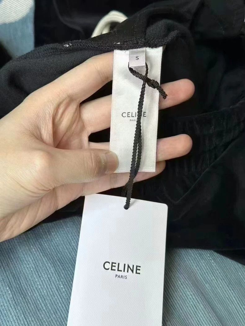 Celine Celine Black Velvet Long Pants Size S Size US 26 / EU 42 - 4 Thumbnail