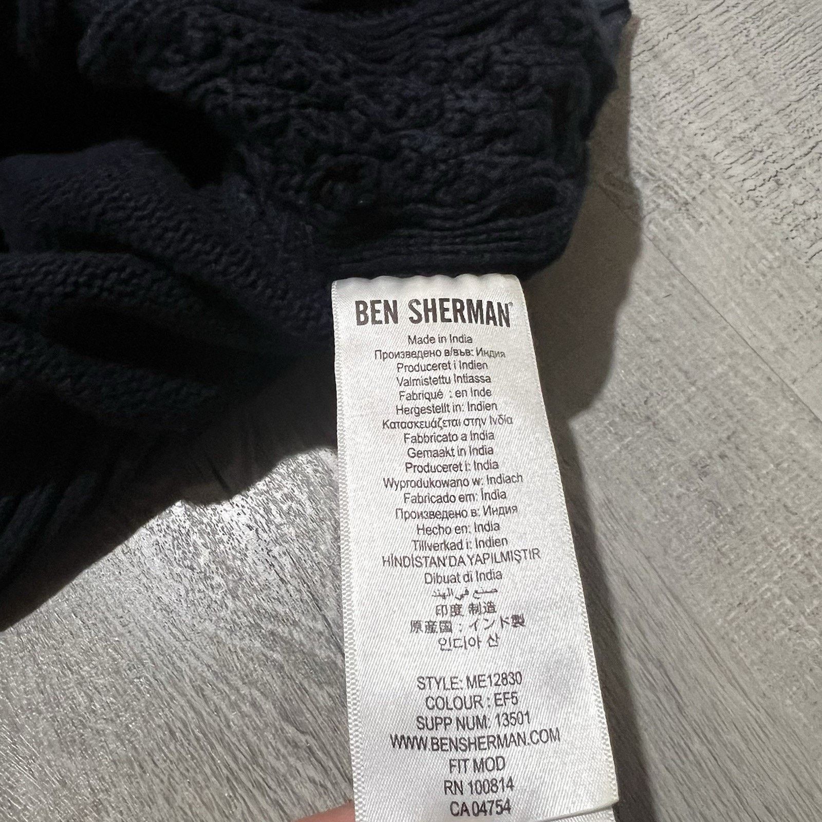 Ben Sherman Ben Sherman Cotton Cable Knit Sweater M Pull Over Heavy Knit Size US M / EU 48-50 / 2 - 4 Thumbnail