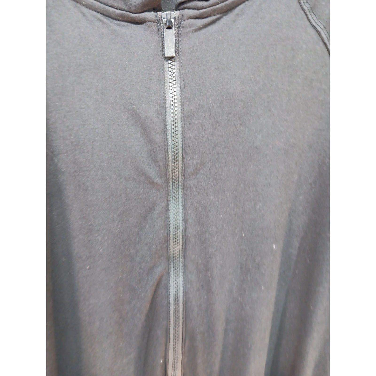Vintage Rae Mode Women's Romper Hoodie Dress 2XL Black Long Sleeve Zipper Elastic Waist Drawstring Size XXL / US 16-18 / IT 52-54 - 5 Thumbnail