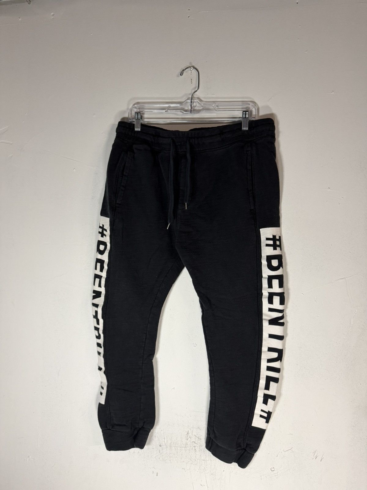 Been Trill Been trill virgil abloh black sweatpants Size US 34 / EU 50 - 1 Thumbnail