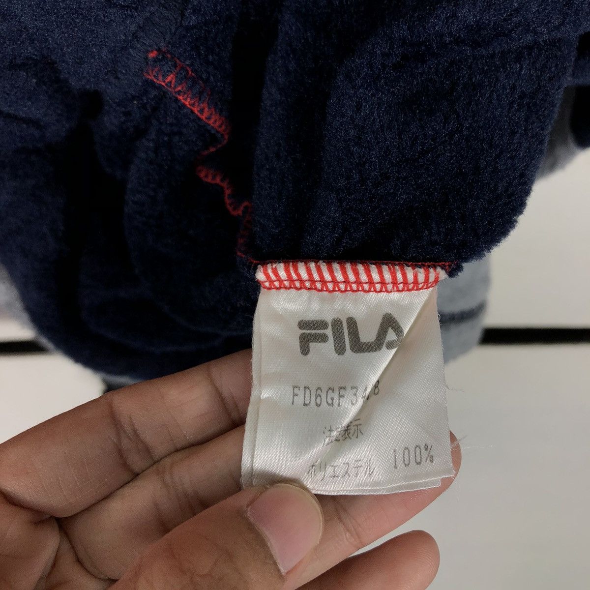 Japanese Brand 🔥Vtg Anorak Jacket Fleece Fila International Big Spell Out Size US XL / EU 56 / 4 - 16 Thumbnail