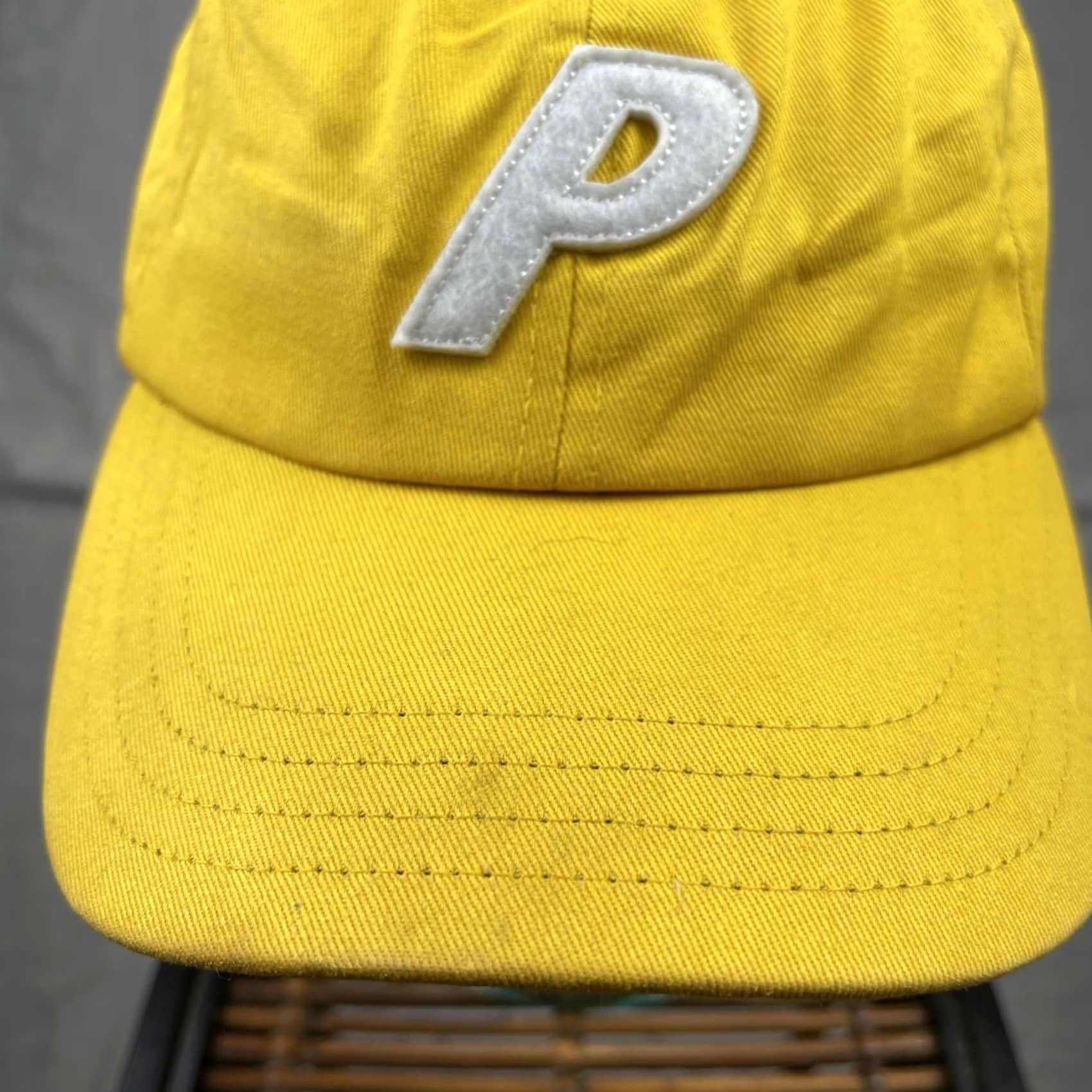 Palace Palace Skateboards Hat Cap Mens Adjustable P Logo Yellow 6 Panel Streetwear Cap Size ONE SIZE - 4 Thumbnail