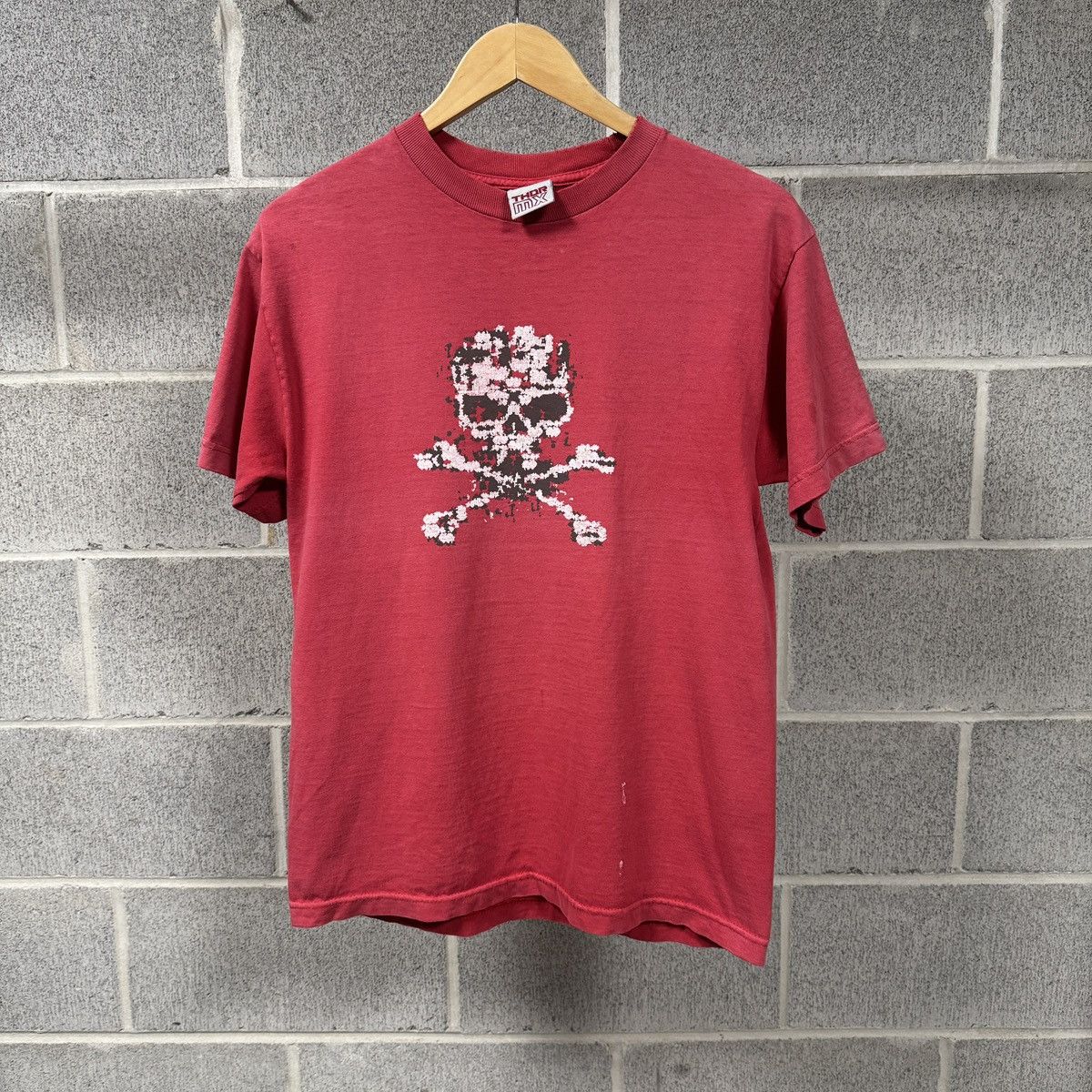 Vintage Thrashed Faded Distressed Skull Shirt ERD Grunge Oakley Size US M / EU 48-50 / 2 - 1 Thumbnail