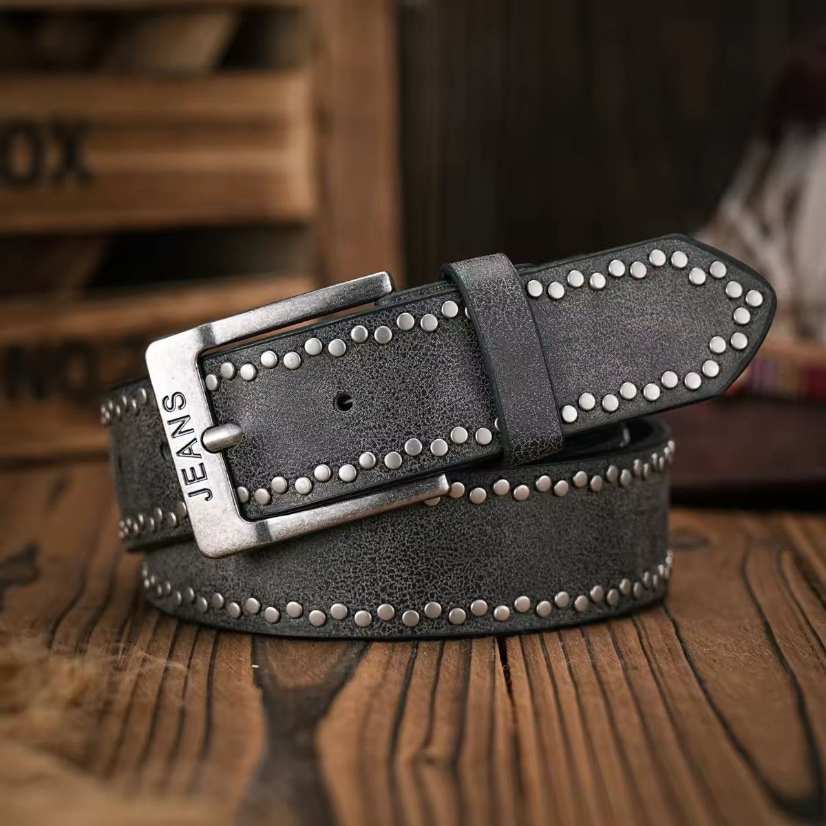 Other Retro Metal Buckle Casual Style Belt Size ONE SIZE - 2 Thumbnail