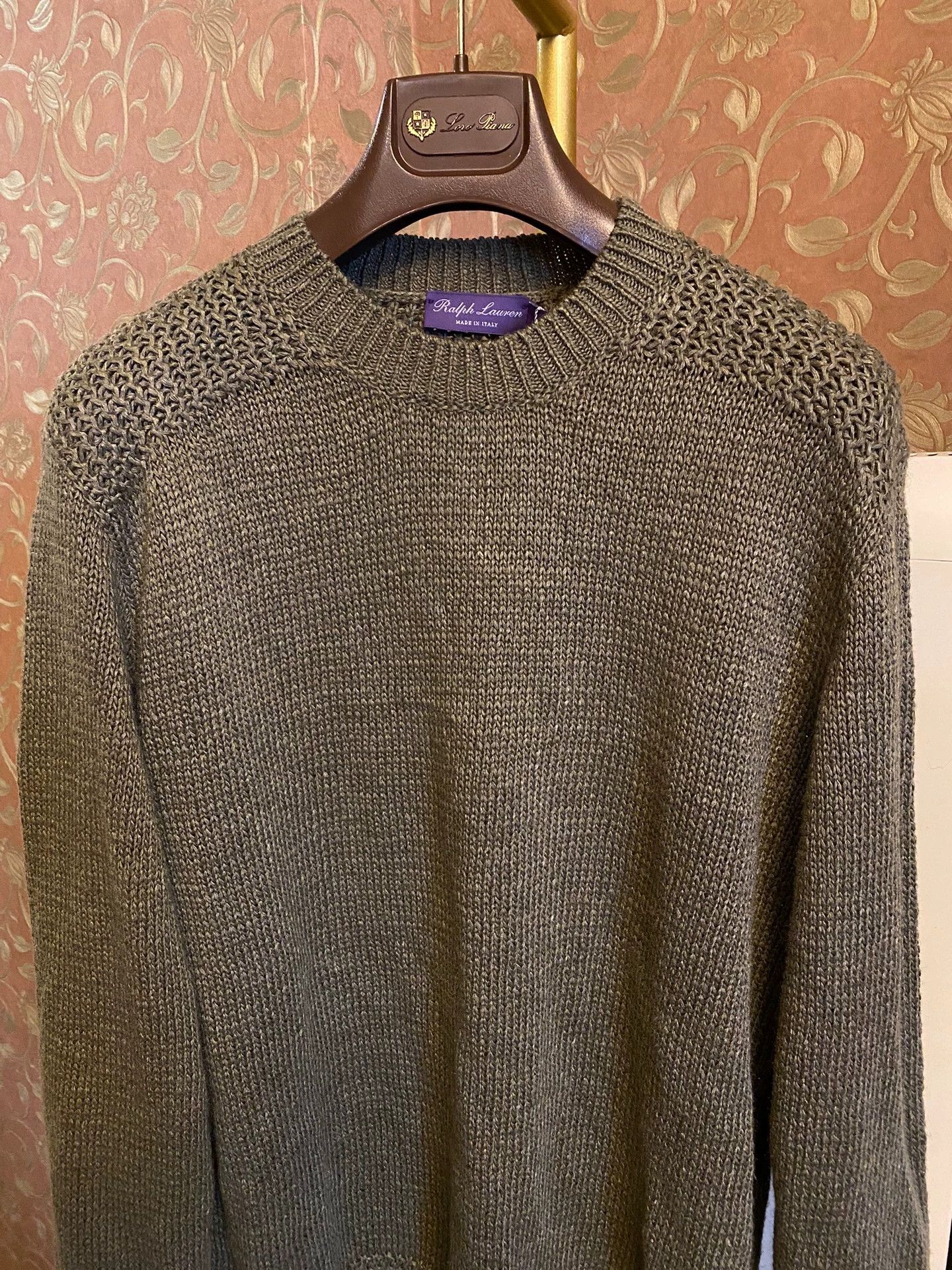 Polo Ralph Lauren RRL Purple Label Italian Linen Silk Sweater NWT QR Size US L / EU 52-54 / 3 - 2 Thumbnail
