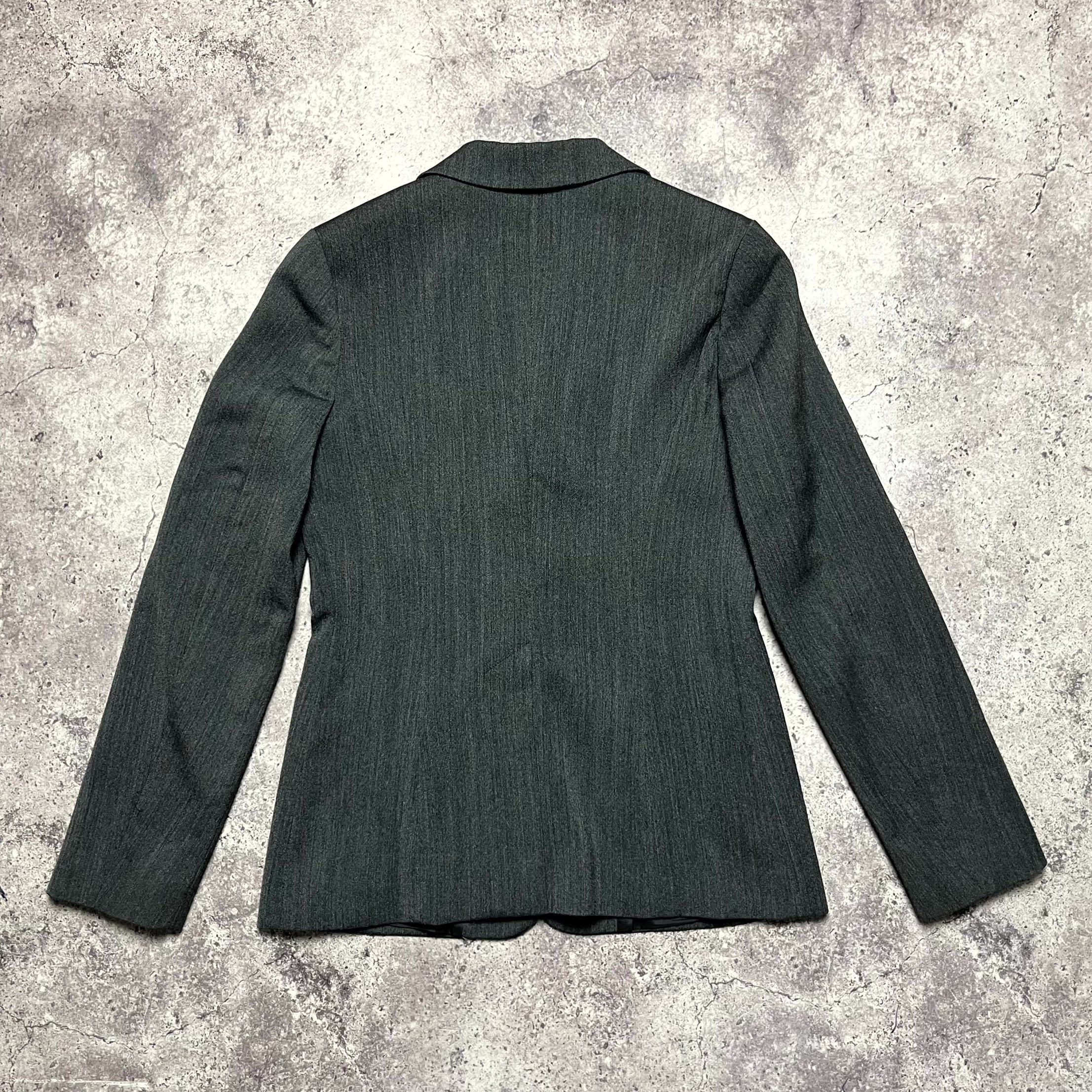 MAX&Co. Max Mara Gray Suit Blazer Pants Wool Blend IT38 US6 Size XS / US 0-2 / IT 36-38 - 15 Thumbnail