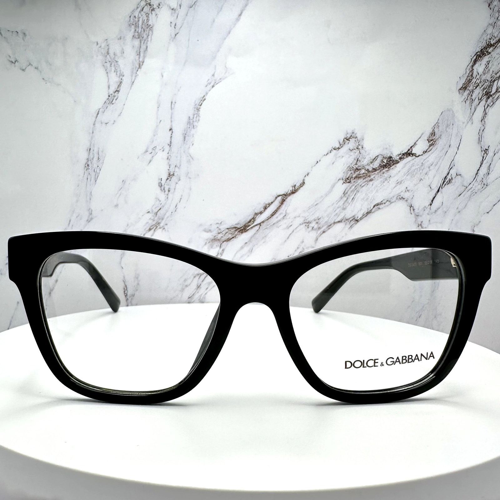 Dolce & Gabbana New Dolce&Gabbana Eyeglasses Black Square Gold Metal Frames Size ONE SIZE - 2 Thumbnail