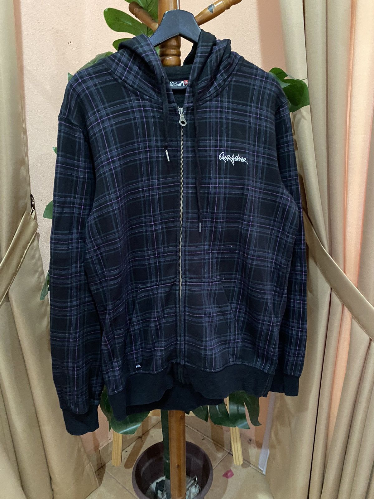 Quiksilver QUICKSILVER PLAID HOODIE Size US M / EU 48-50 / 2 - 5 Thumbnail