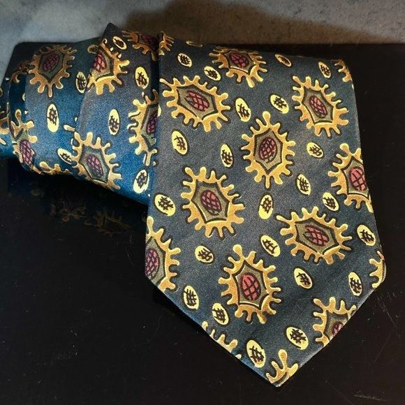 Christian Dior Monsieur × Dior Dior Mid Century Modern Sunflower Floral Neckwear Tie 100% A Size ONE SIZE - 4 Thumbnail