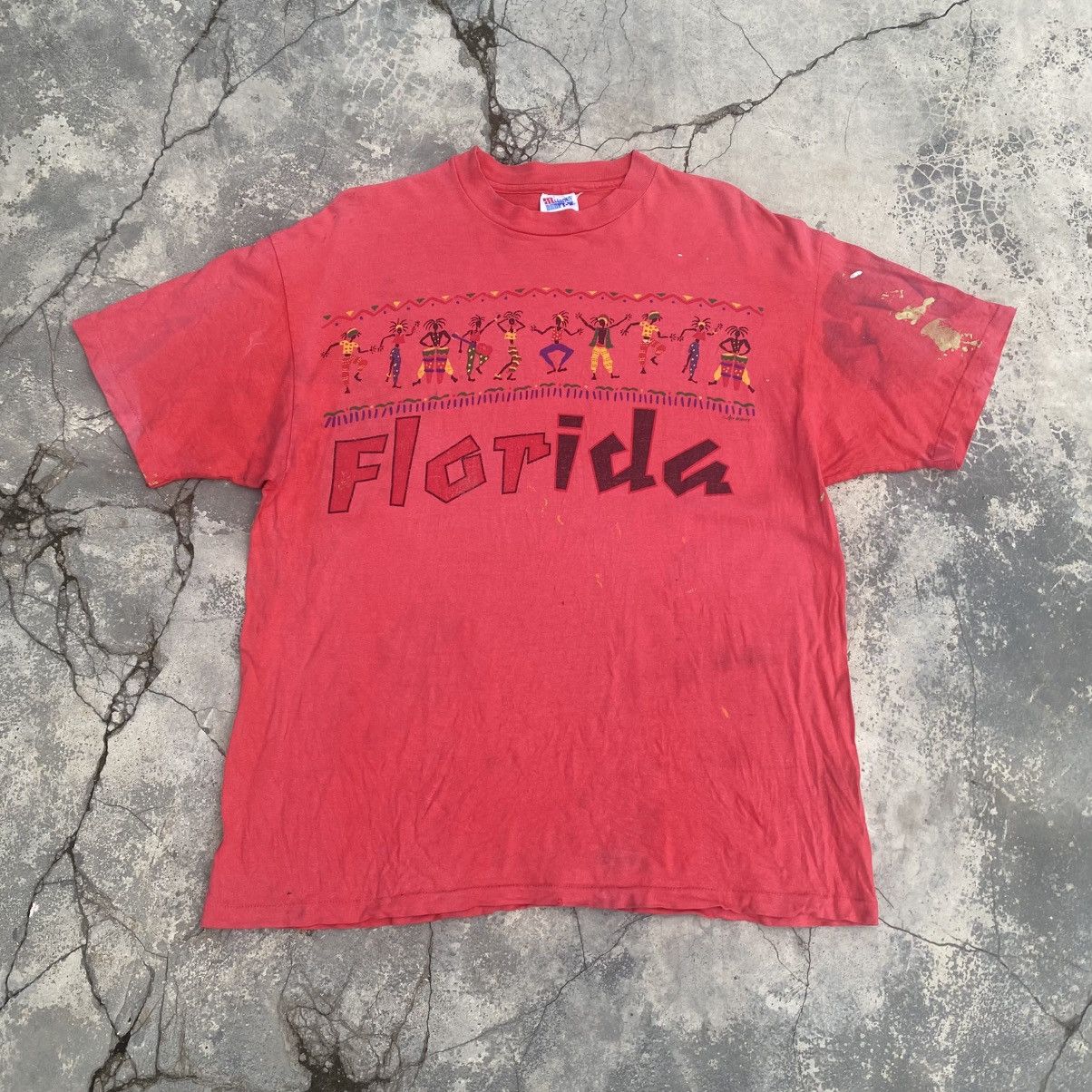 Bob Marley 1990s Rasta Florida distressed tee Size US XL / EU 56 / 4 - 2 Thumbnail