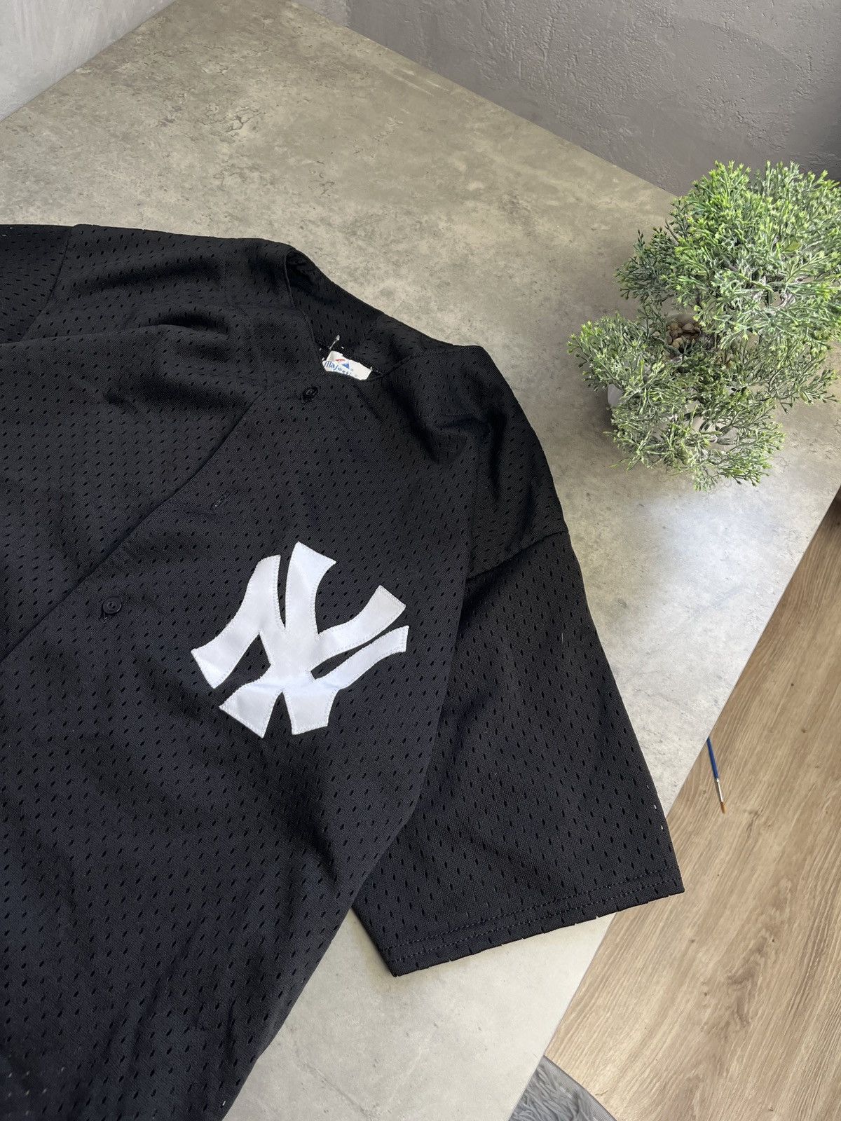 Majestic Vintage Majestic New York Yankees Mesh Jersey Made in USA Size US XL / EU 56 / 4 - 2 Thumbnail