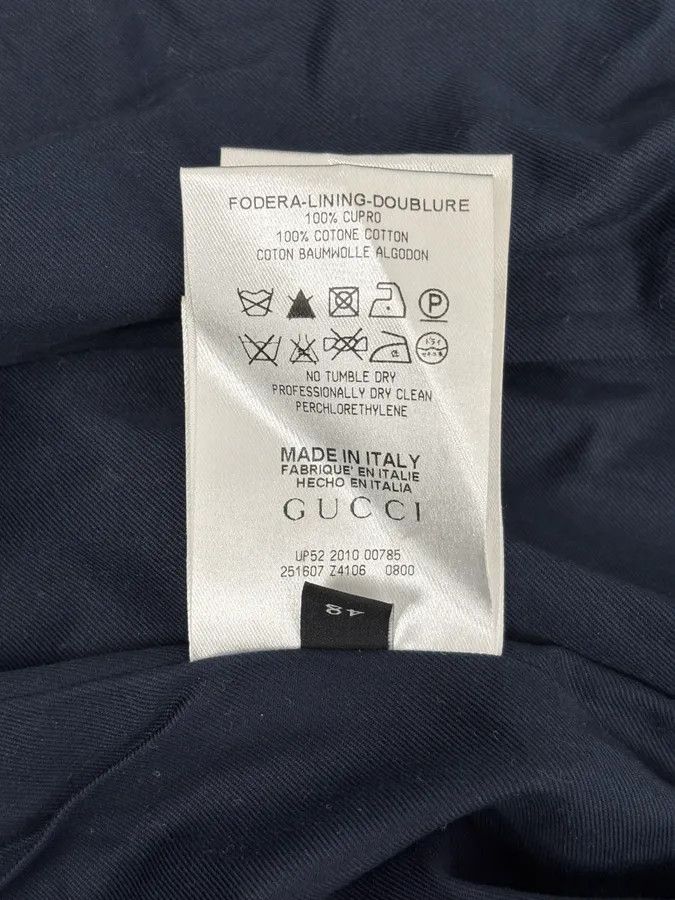 Gucci SS2010 Gucci Navy Camo Bomber Jacket Size US M / EU 48-50 / 2 - 13 Thumbnail