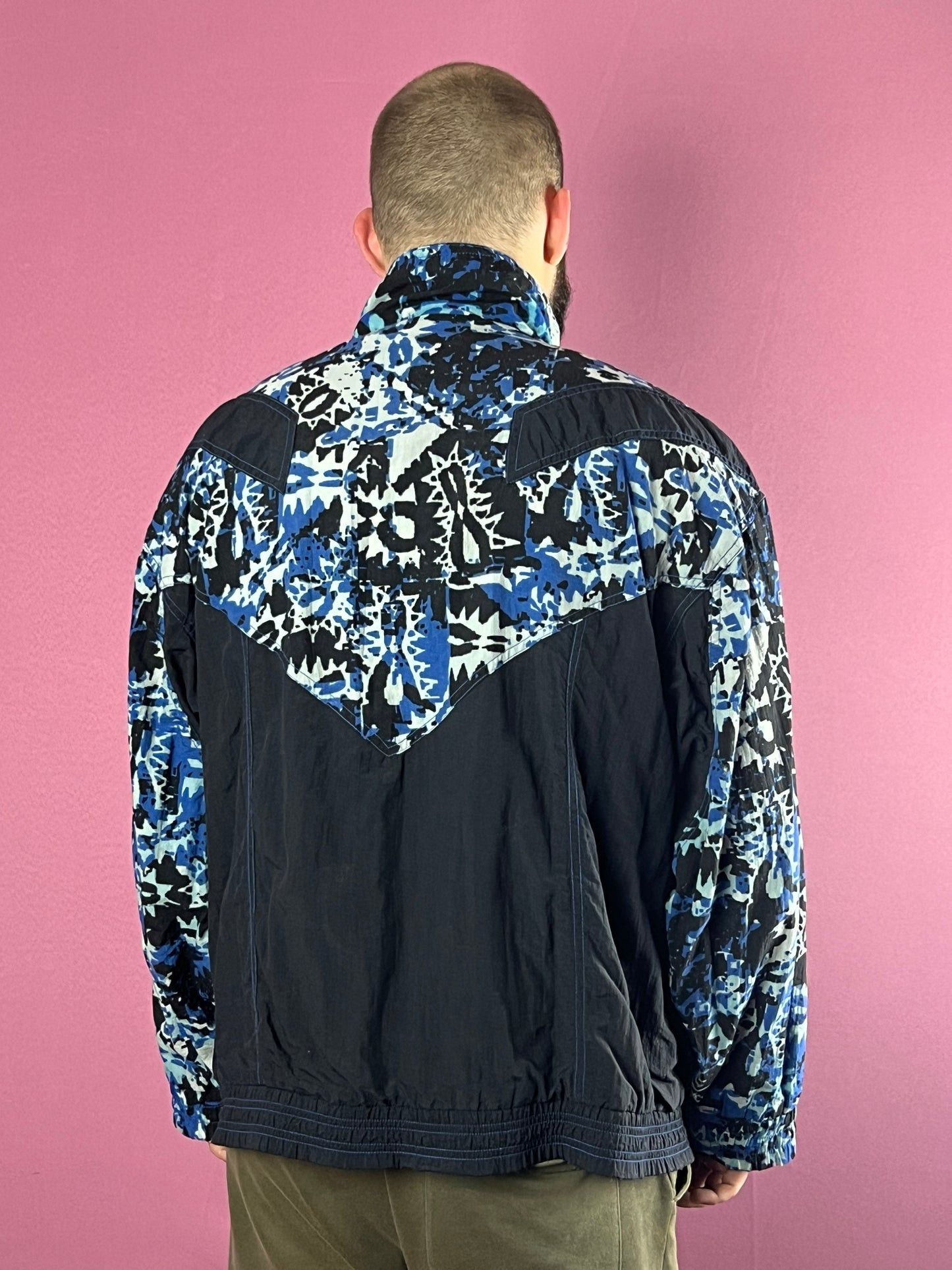 Vintage Sports League Vintage Mens Abstract Print Windbreaker Jacket Size US L / EU 52-54 / 3 - 3 Thumbnail