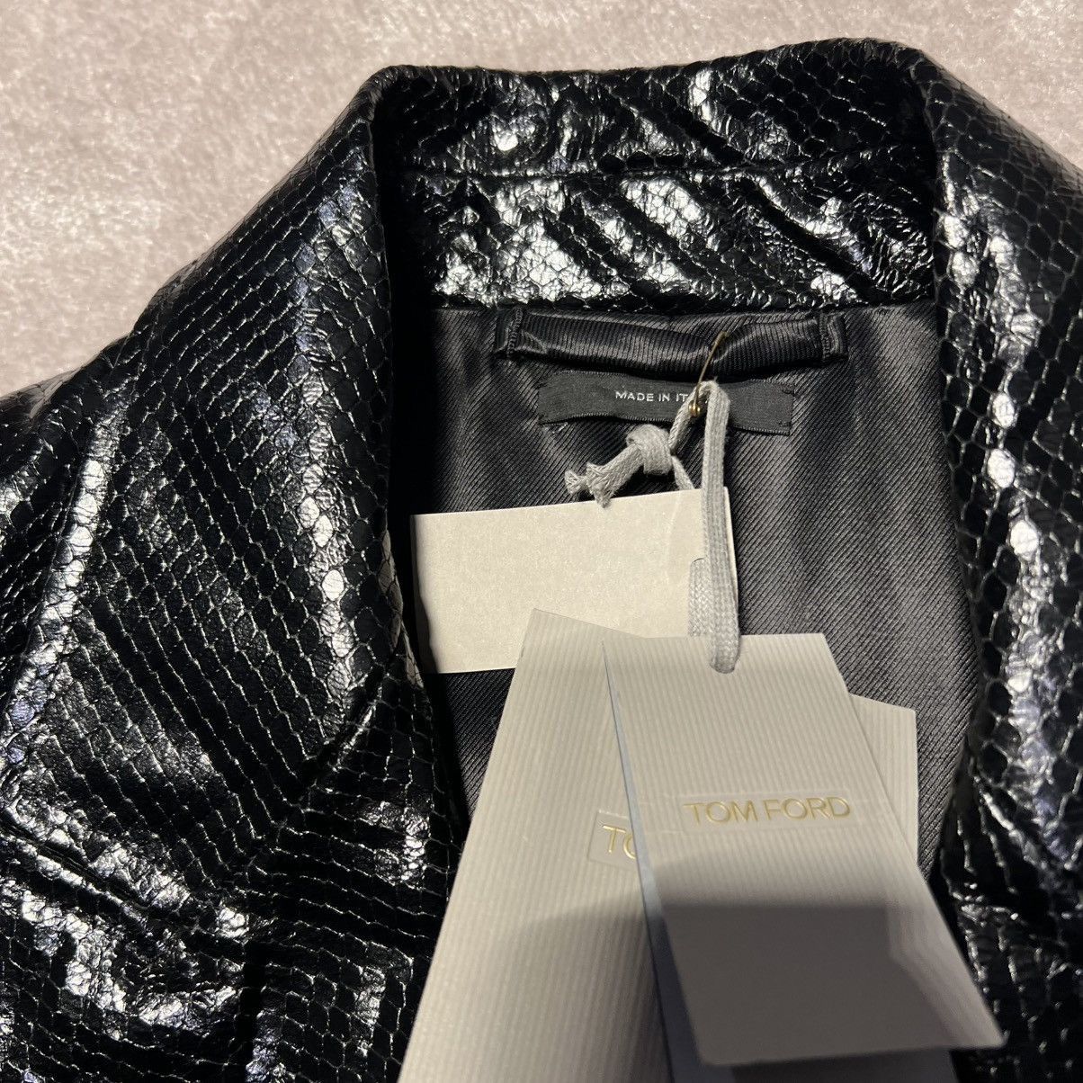 Tom Ford 🪭$15K VALUE🪭 Tom Ford snake printed leather blazer jacket Size US L / EU 52-54 / 3 - 3 Thumbnail
