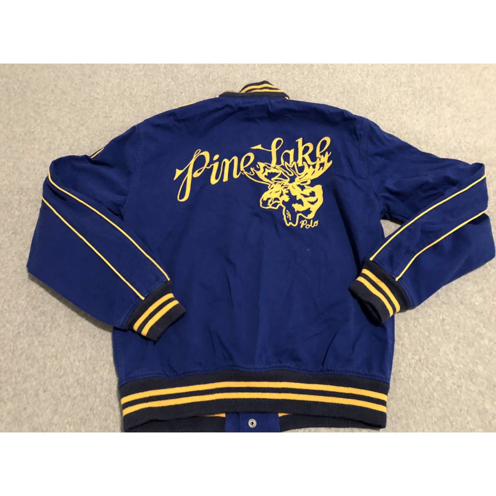Polo Ralph Lauren VINTAGE Polo Ralph Lauren Pine Lake Moose P Wing Letterman Jacket Mens Medium NWT Size US M / EU 48-50 / 2 - 7 Thumbnail