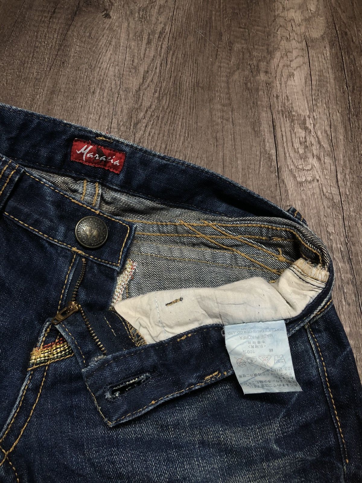 Hysteric Glamour × Japanese Brand WILD JEANS MARAXIA FLARE DISTRESSED DENIM Size 30" / US 8 / IT 44 - 14 Thumbnail