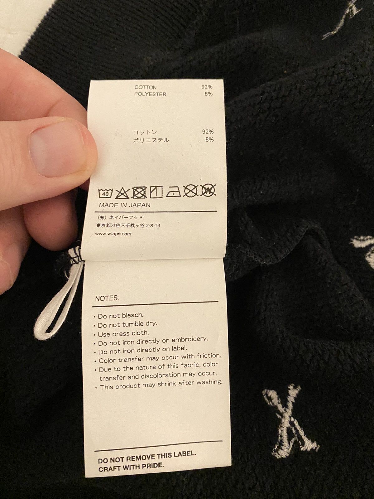 Wtaps WTAPS Acne Bones Crew Sweatshirt Black XL Size US XL / EU 56 / 4 - 11 Thumbnail