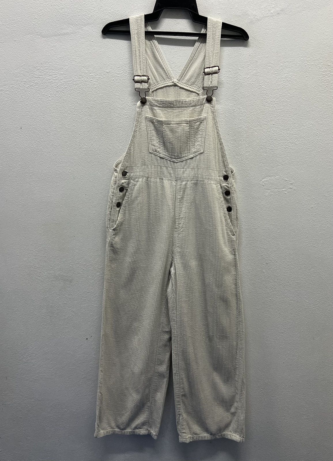 GU VINTAGE GU JEANS WHITE OVERALLS Size US 34 / EU 50 - 1 Thumbnail