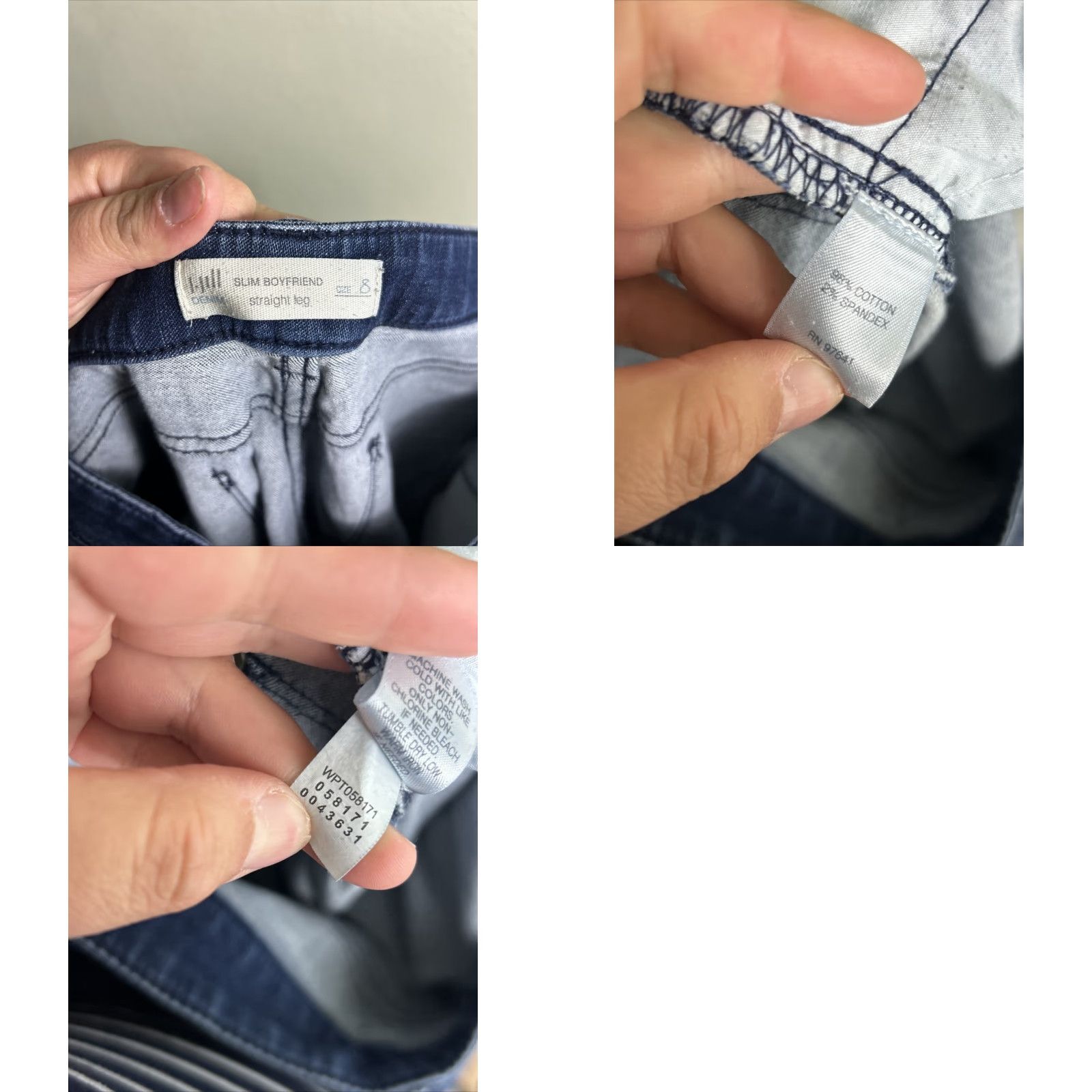 J. Jill VINTAGE J Jill Jeans Boyfriend Denim Straight Leg Slim Dark Wash Size 8 32x30 Womens Jeans Size 30" / US 8 / IT 44 - 9 Thumbnail