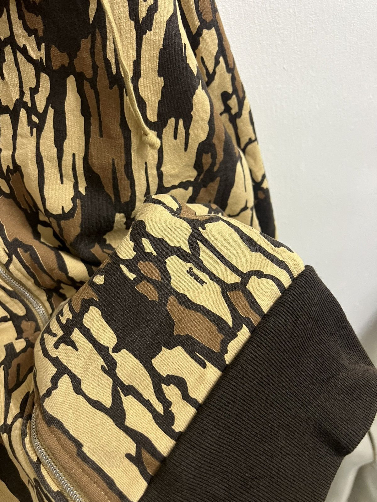 Supreme Vintage Supreme tree bark thermal zip-up Size US L / EU 52-54 / 3 - 6 Thumbnail