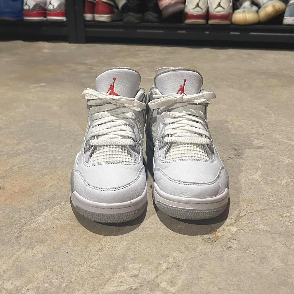 Jordan Brand × Nike Air Jordan 4 Retro White Oreo 2021 US 7 Size US 7 / EU 40 - 4 Thumbnail