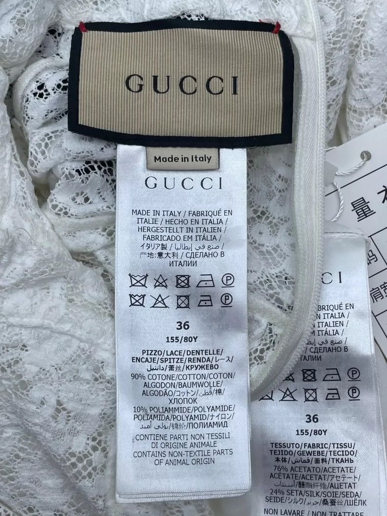 Gucci Gucci White old money-style lace dress Size XS / US 0-2 / IT 36-38 - 3 Thumbnail