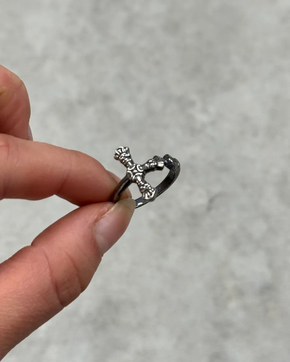 Christian Lacroix 2000s Christian Lacroix Gothic Cross Ring Size ONE SIZE - 2 Thumbnail