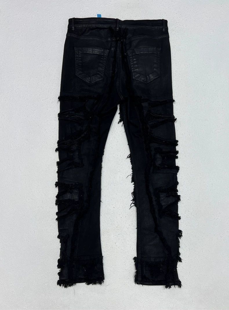 Rick Owens Rick Owens Erosion knife cuts wax surface to make worn trou Size US 34 / EU 50 - 2 Thumbnail