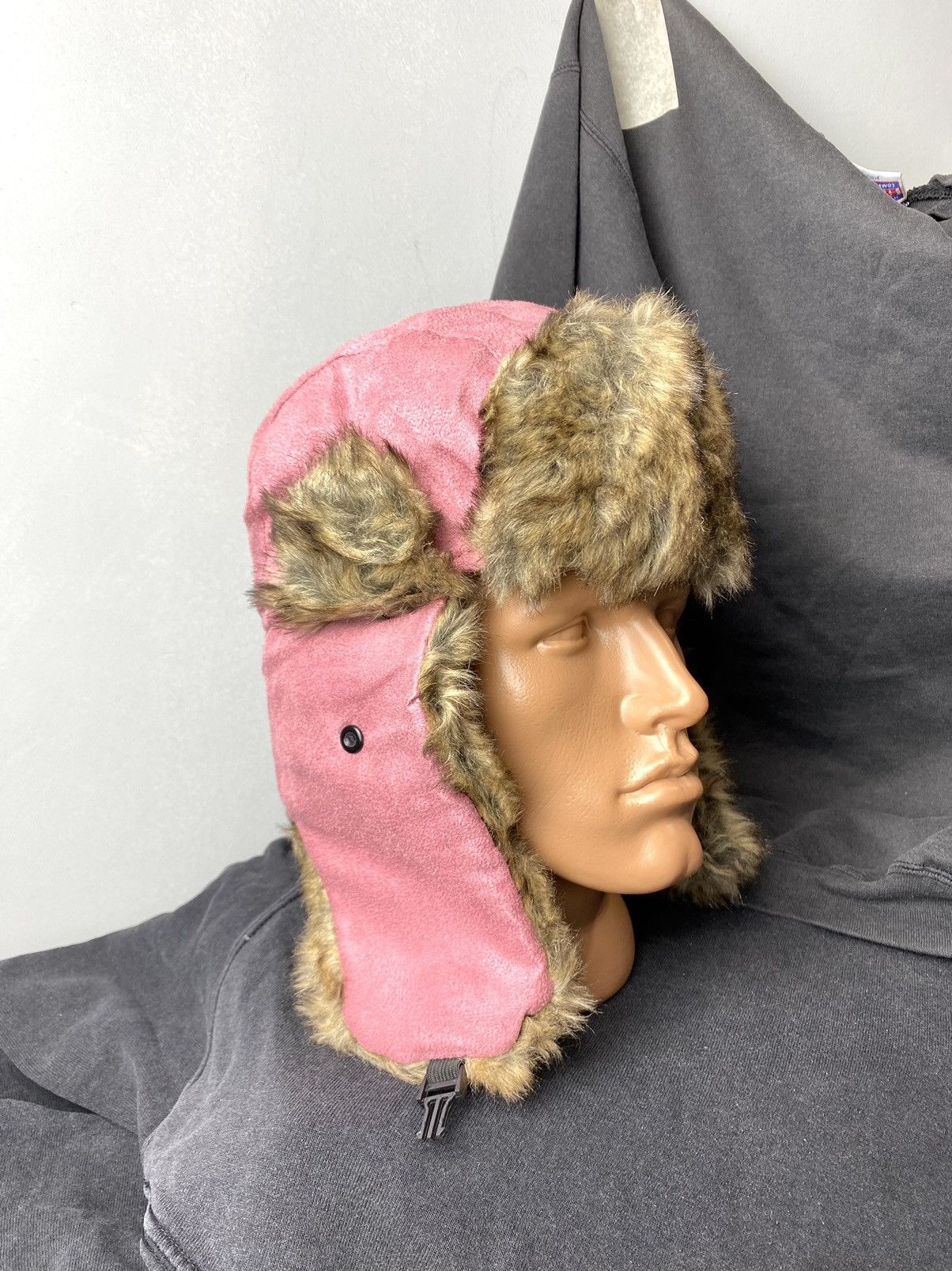 Vintage Vintage Alt Fuzzy Mohair Ushanka USSR Hat Balaclava Size ONE SIZE - 3 Thumbnail