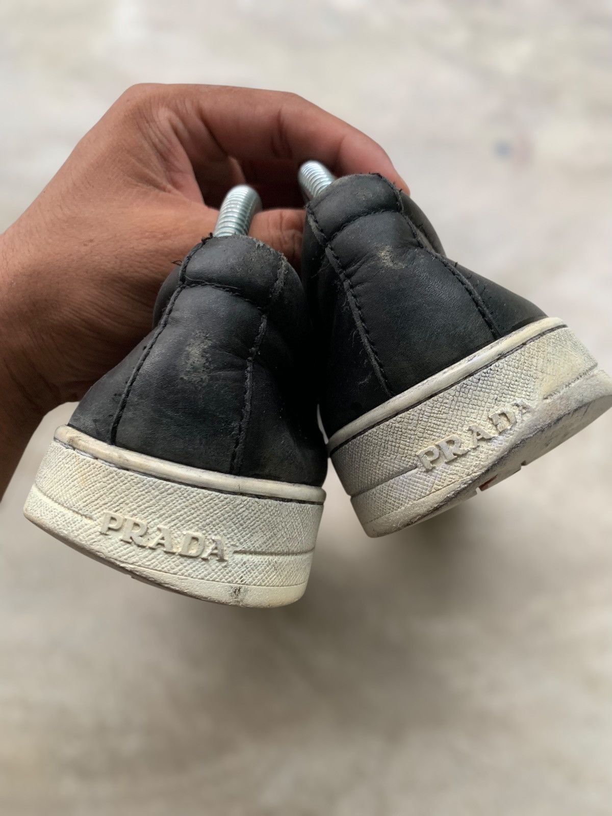 Prada Black Suede Prada Slip On Sneakers Size US 6 / EU 39 - 8 Thumbnail